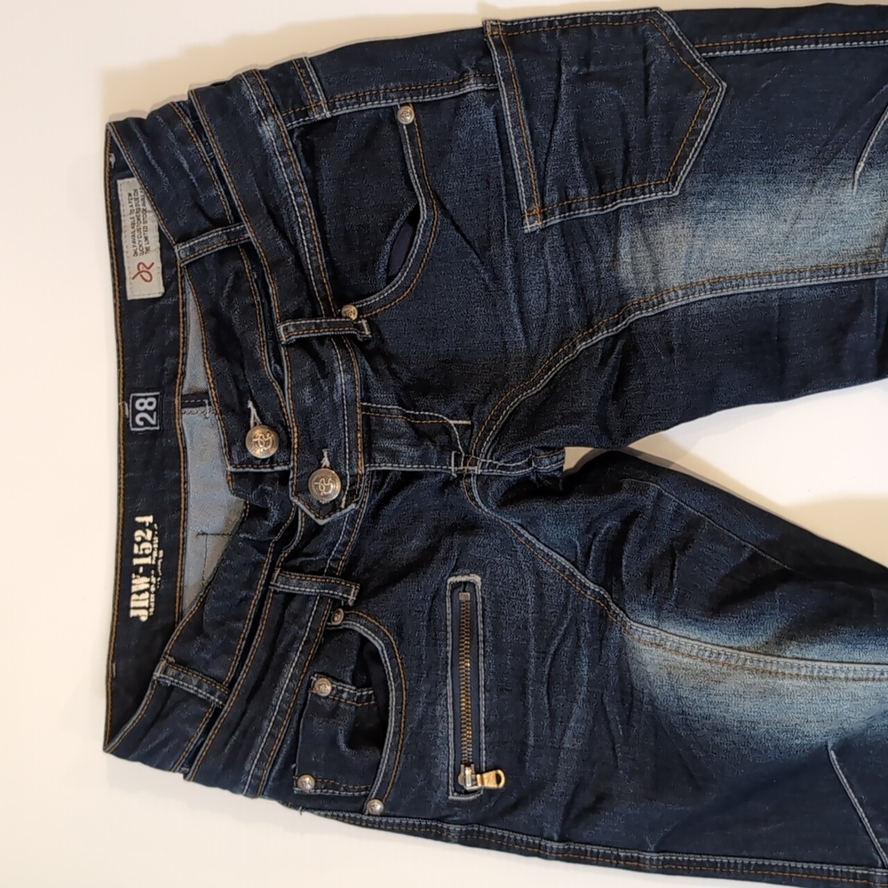Vintage Y2K J Rag Jeans JRW1524 Double Waistband Multiple Pockets